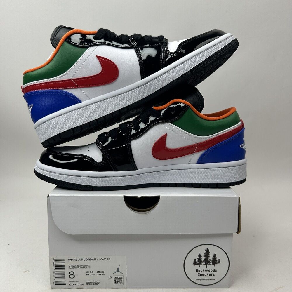 Nike Shoes Air Jordan 1 Low SE “Black Toe Multi-Color” 2023 - Picture 3 of 5